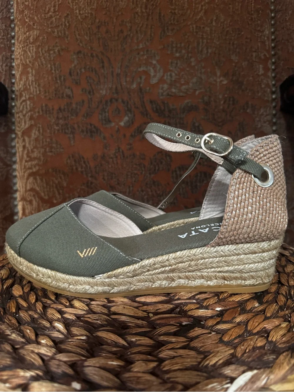 Pubol Premium Fabrics Canvas Espadrille Wedges